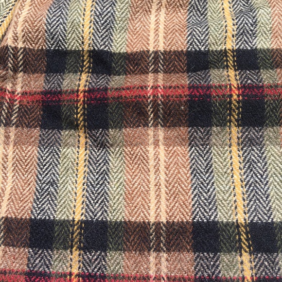 Vintage wrap wool mini skirt with satin lining - Picture 3 of 5